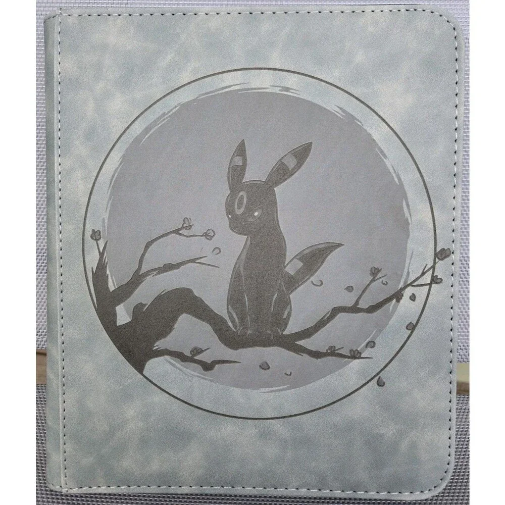 Pokemon Umbreon 2x2 Gray Top Loader Binder 112 Cards C
